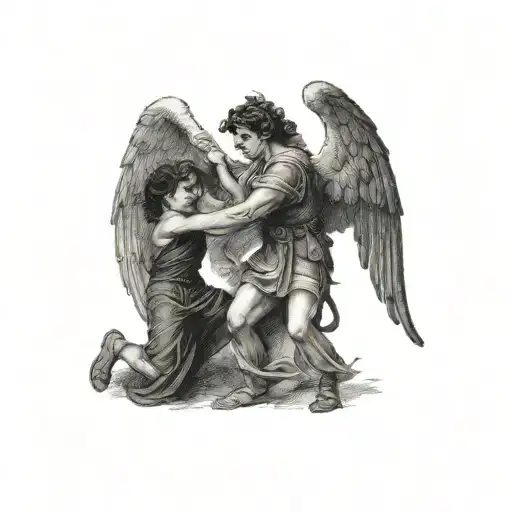 Jacob Fighting With The Angel