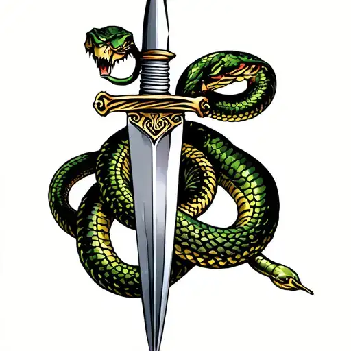 Snake And Dagger