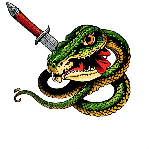 Snake Head And Dagger
