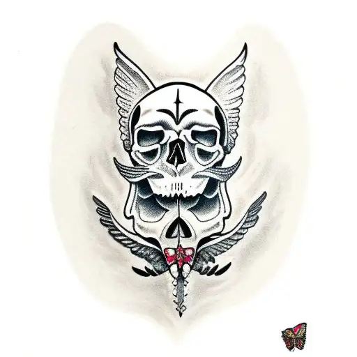 Skull Sphinx Butterfly