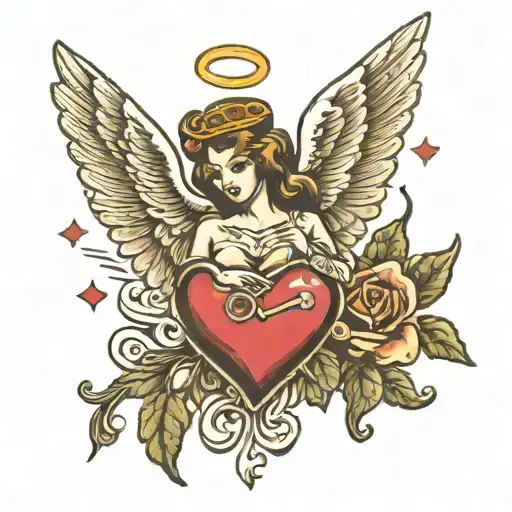 Alas De Angel Con Un Corazon