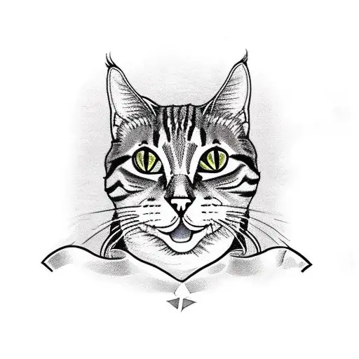 A Tabby Cat In Ukrainian Army Uniform Shoots Orcs