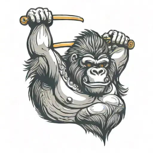 Gorilla Swings Biceps