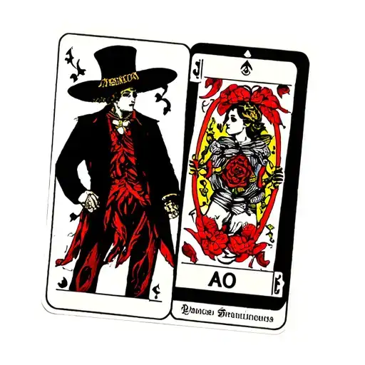 Demolition Lovers Tarot Card With Two