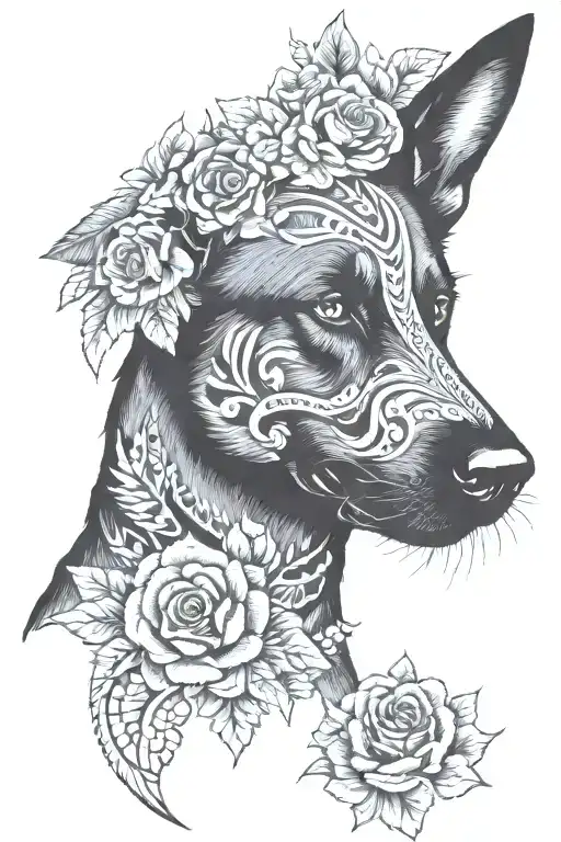 Day Of The Dead German Shepherd