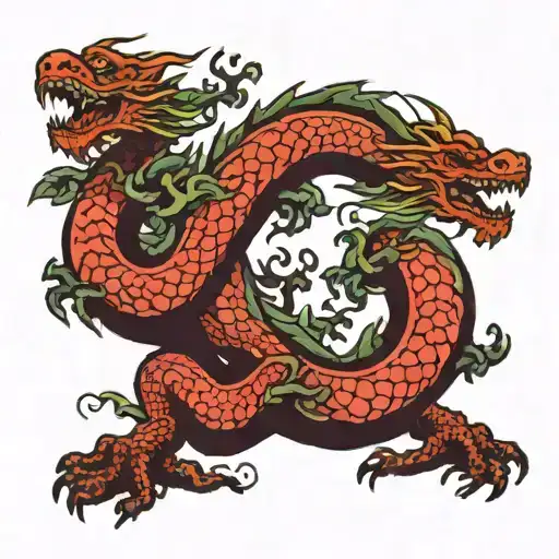 Bonsai Tree With Dragon Coiled