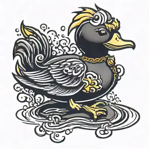 Rubber Duck Punk Rock Emo With