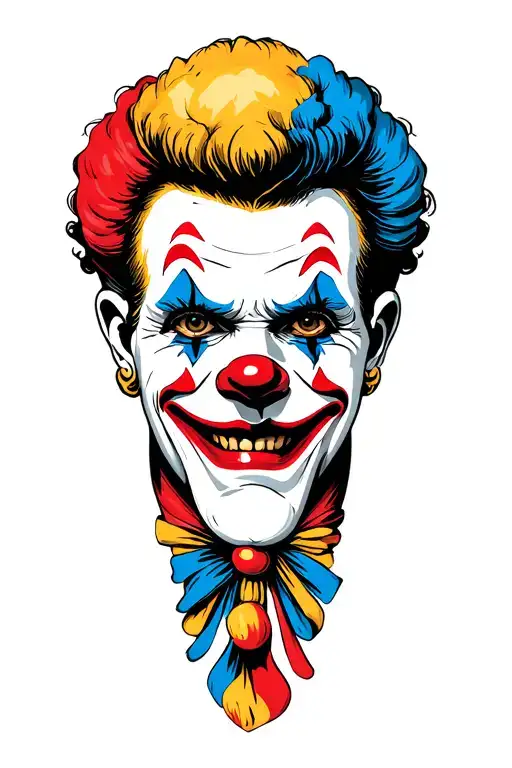 Graphic Clown Face