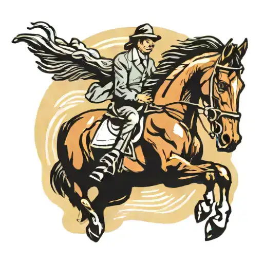 Rearing Horse Jumping