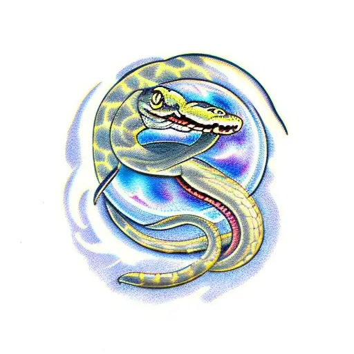Snake Whis Moon