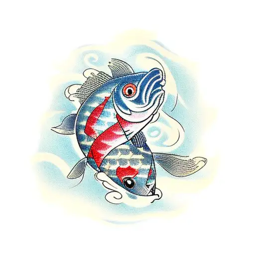 Samurai Katana Koi Fish Hand