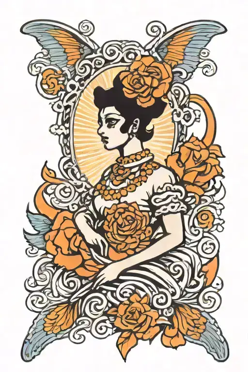 Woman Anda Cat Silhouette