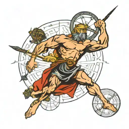 Atlas Carrying The Sky On His Back