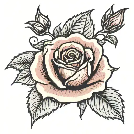 A Single Rose With Stem