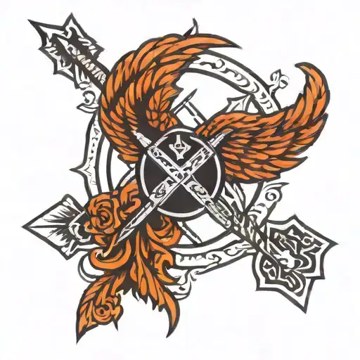 Word Valhalla Crossed By An Arrow