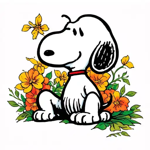 Snoopy Sitting