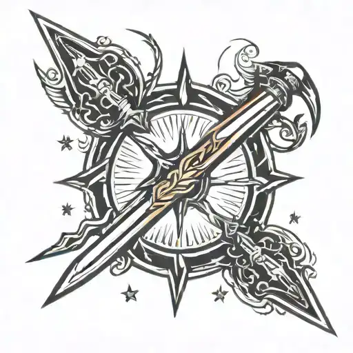 Sword And Lightning Bolt