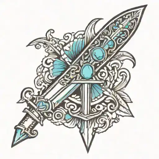 Broken Turquoise Sword