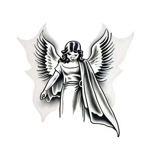 Black And White Angel