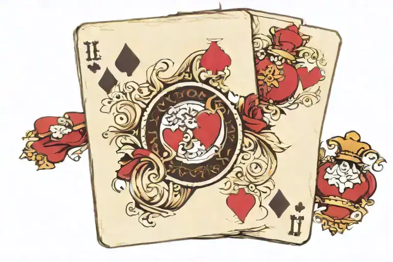 Incorporate The Three Of Hearts Playing Card Into A Realistic Poker Hand Holding A Royal Flush