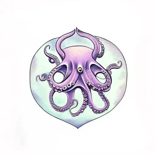 Half Of An Octopus Where It's Tentacle Makes Half A Heart