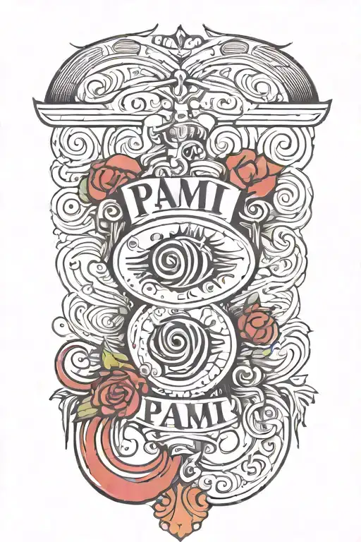 A Tattoo That Expresses Love With The Lettering Pami