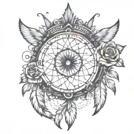 Dreamcatcher With A Crown In The Middle