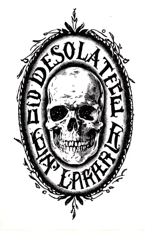 Desolate Written In Capital Letters