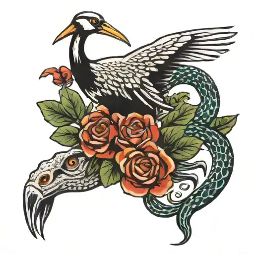 The Crane And The Snake