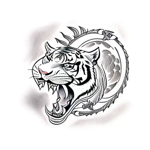 Tiger Dragon Samurai