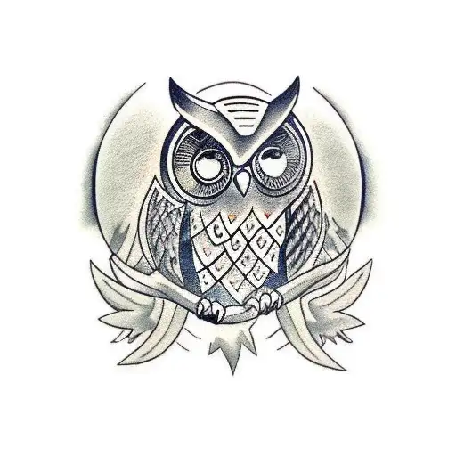 Owl Driving Touareg Car