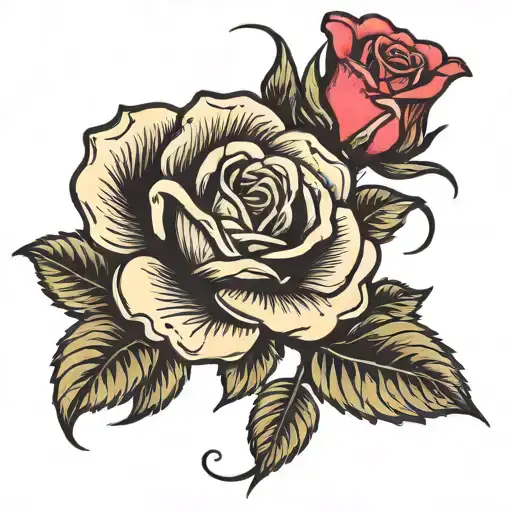 Rose Old School For My Dad