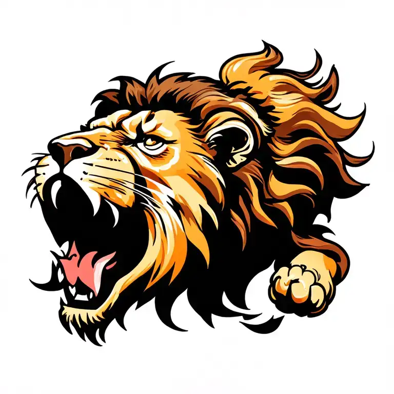 Lion Roaring