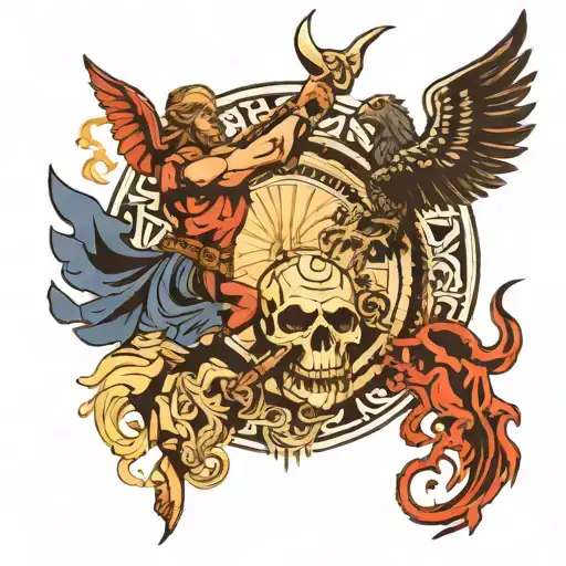 Ragnarok Slavs God Fight With Nordic God