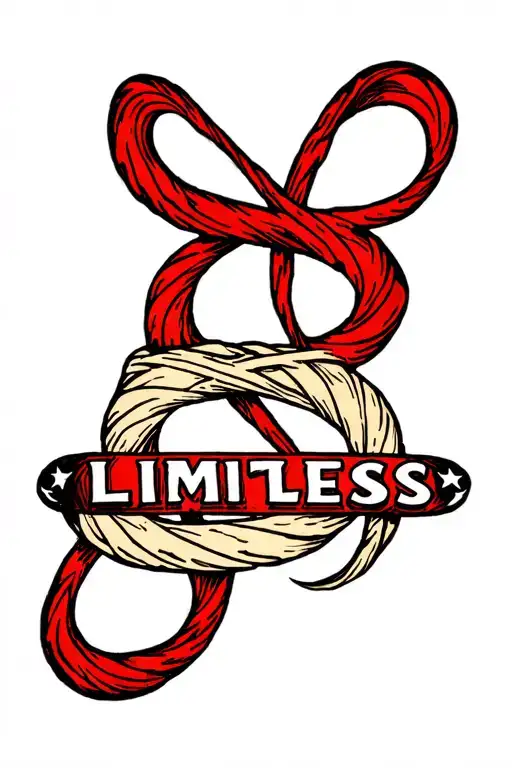 The Word - Limitless Wrapped By An Infinity Sign Intertwined
