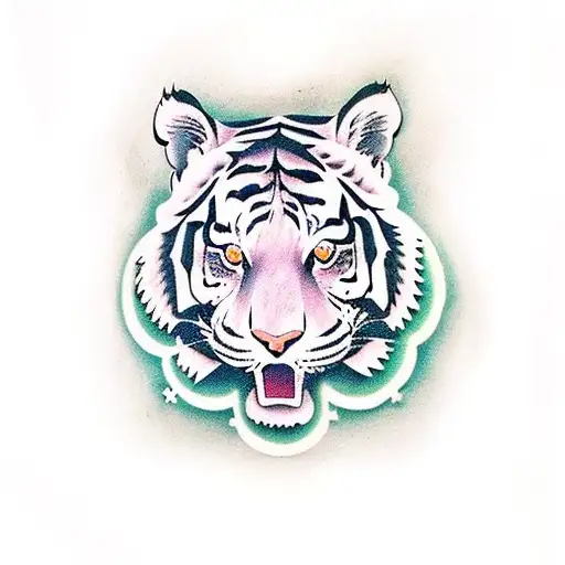 Tiger With Frame