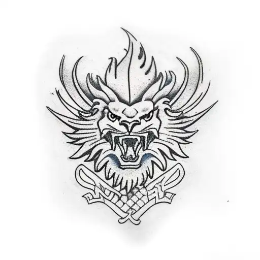 Dragon Lion Philippines Eagle Separate