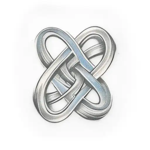 Infinity Symbol With Hearts With Names Of Precious And Kamo