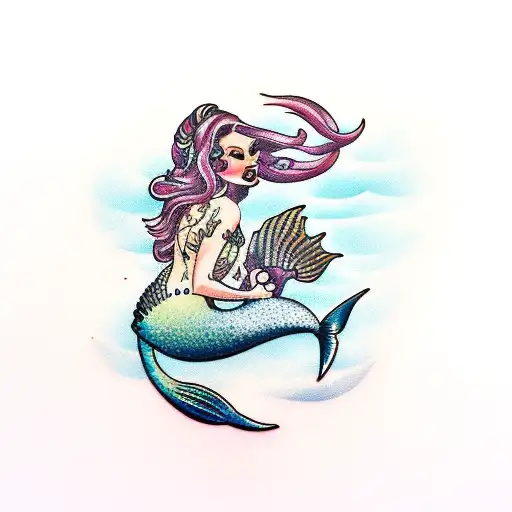 Mermaid With Knife