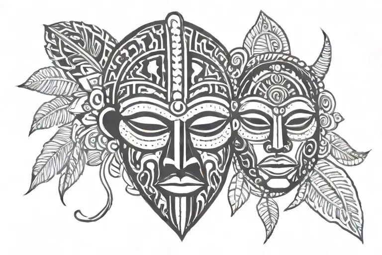 African Mask Merged