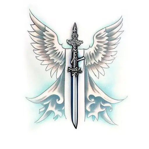 Long Sword With Angel Wings