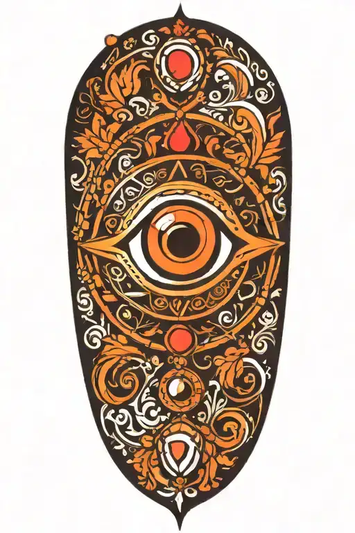 Evil Eye With Border