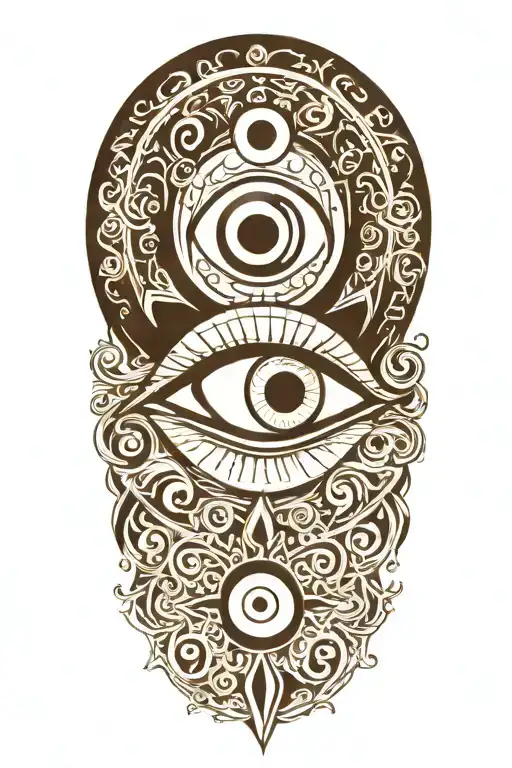 Evil Eye Black And White