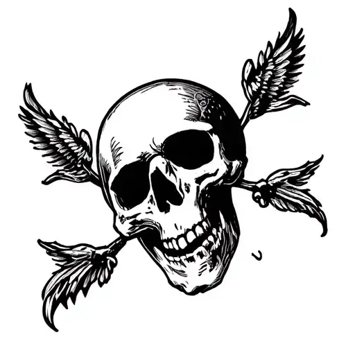 Skull American Traditional Style