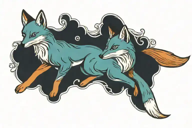 Fox Jumping Delicate Aloof