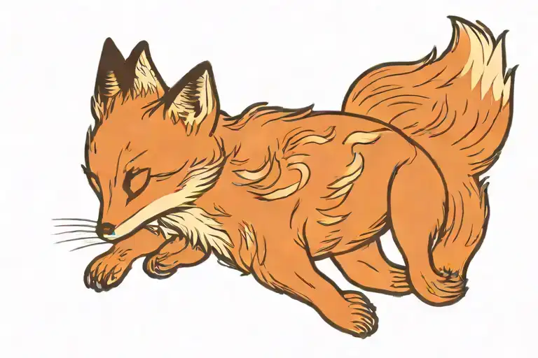 Fox Jumping Delicate Aloof