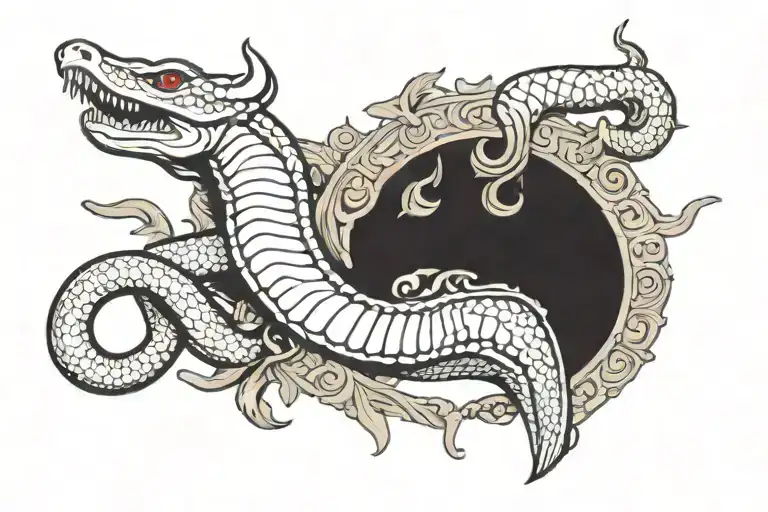 Python Programming Language Logo Combined With The Bull Of The Roman 10Th Legion