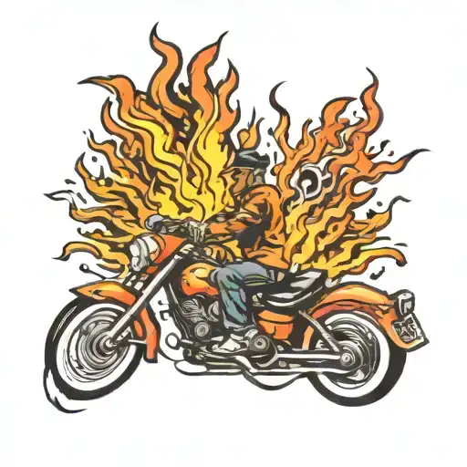 Lowrider In Fire Coming