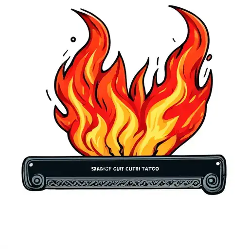 Straight Razor Blade Fire