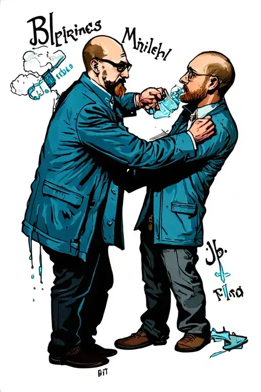 Breaking Bad Walter White And Jesse Pinkman Fighting Over Meth